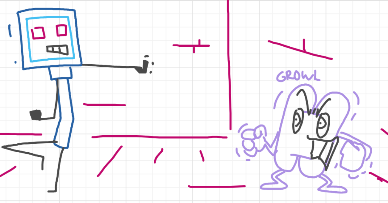 A panel from I've Been Everywhere, Man, episode nine of the Board Boards object show by Furretwalk/WalkingFurret.